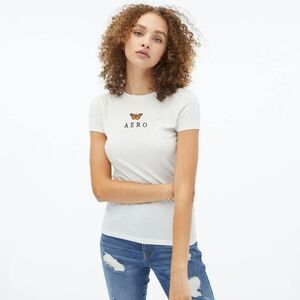 Aeropostale Embroidered Butterfly tee
